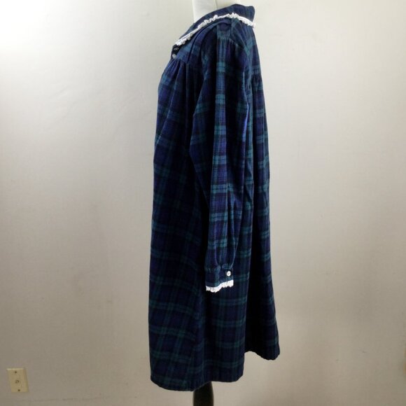 Vintage Lanz of Salzburg Plaid Nightgown m - Picture 4 of 7